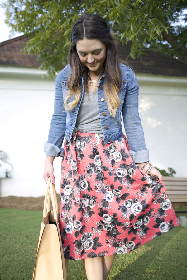Floral Midi Skirt | Mae Amor