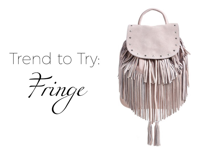 Trend to Try: Fringe bags, fringe shoes, fringe accessories