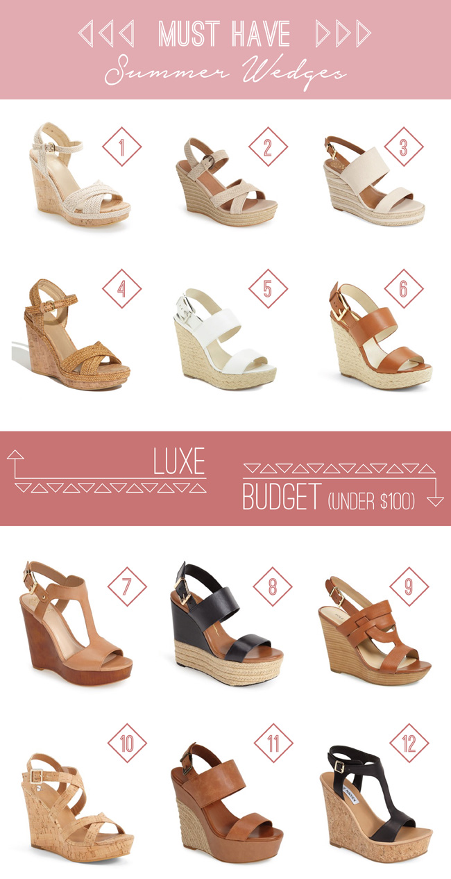 summer wedges, sandals, espadrilles, wedges