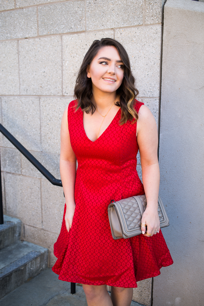 red date night dress