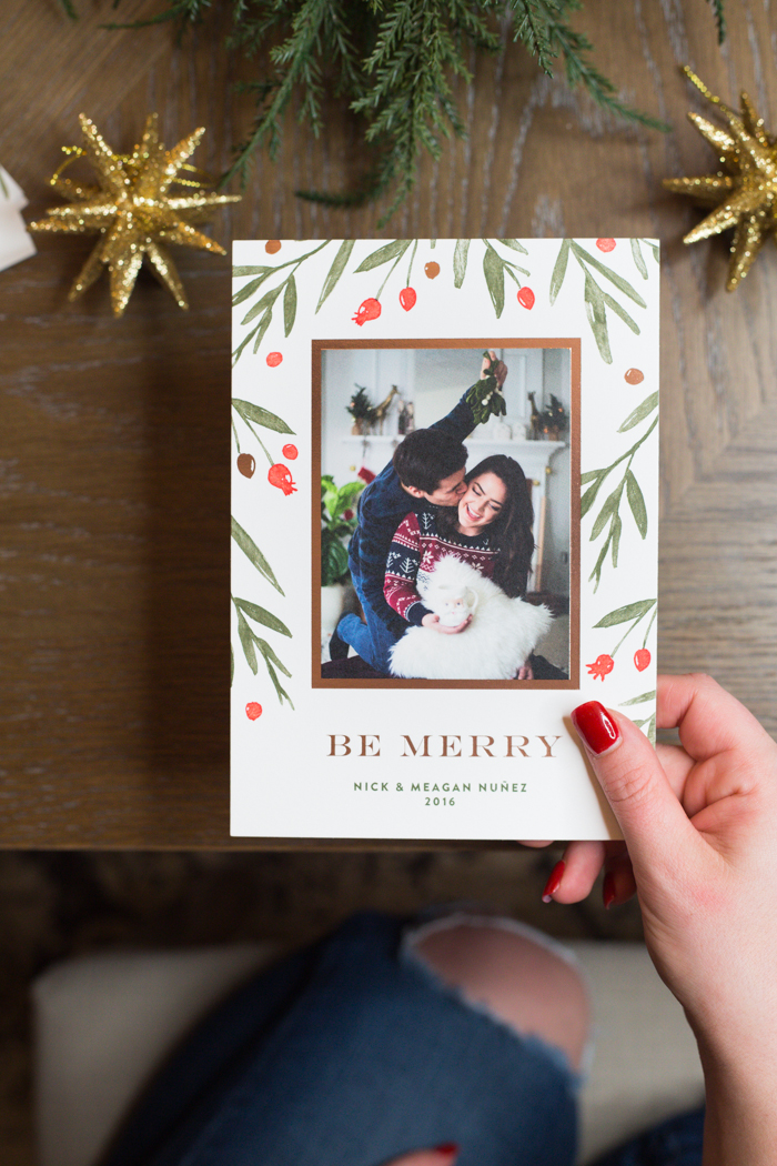 Holiday Cards 2016 and Merry Christmas from Nick and Meagan - @maeamor + @minted