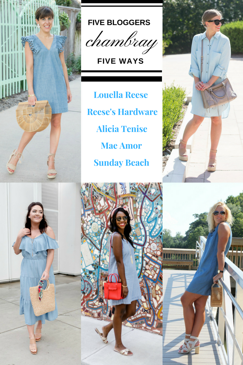 Five Bloggers Collaboration | Chambray Five Ways | How to Wear Chambray in the Summer | via @maeamor